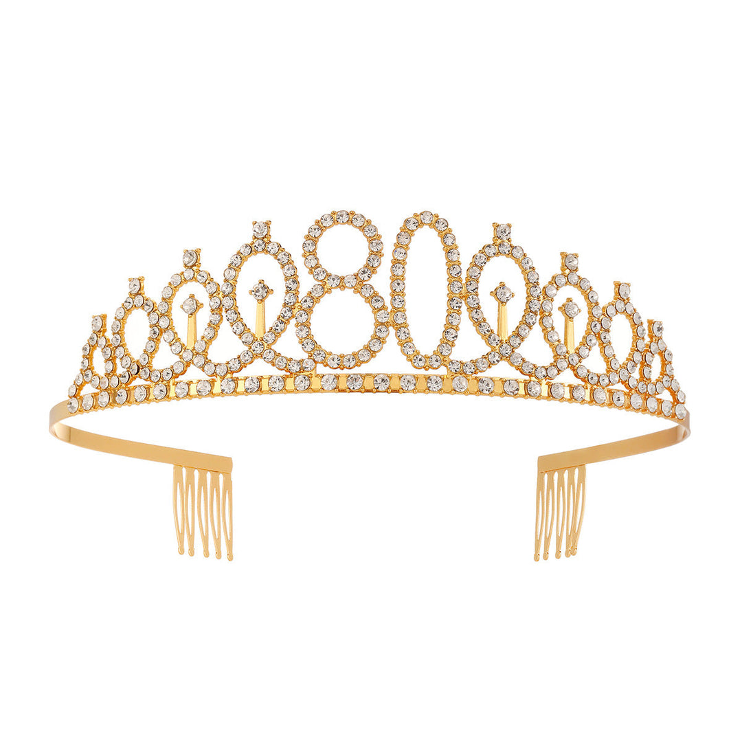 Women's Crystal-Embellished Tiara with Elegant Design Kalsten
