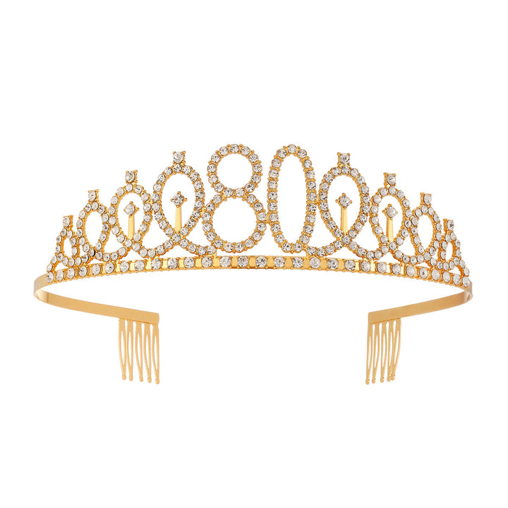 Women's Crystal-Embellished Tiara with Elegant Design Kalsten