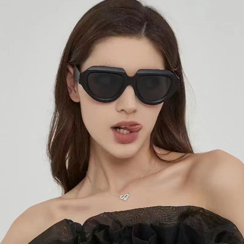 Women's fashionable sunglasses with unique, angular frame Kalsten