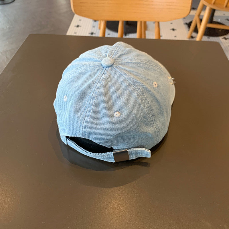 Unisex Distressed Cotton Adjustable Baseball Cap Kalsten