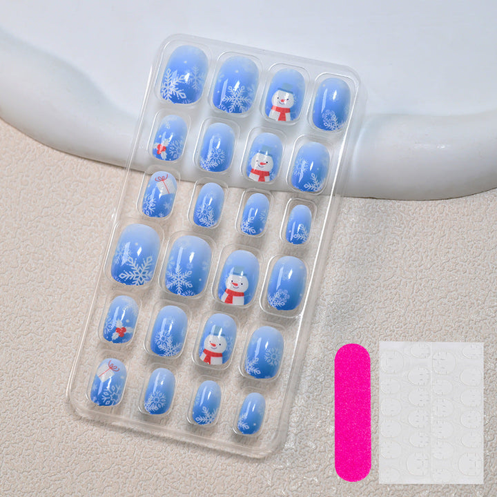Themed Summer Beach Nail Art Press-On Nails Kalsten