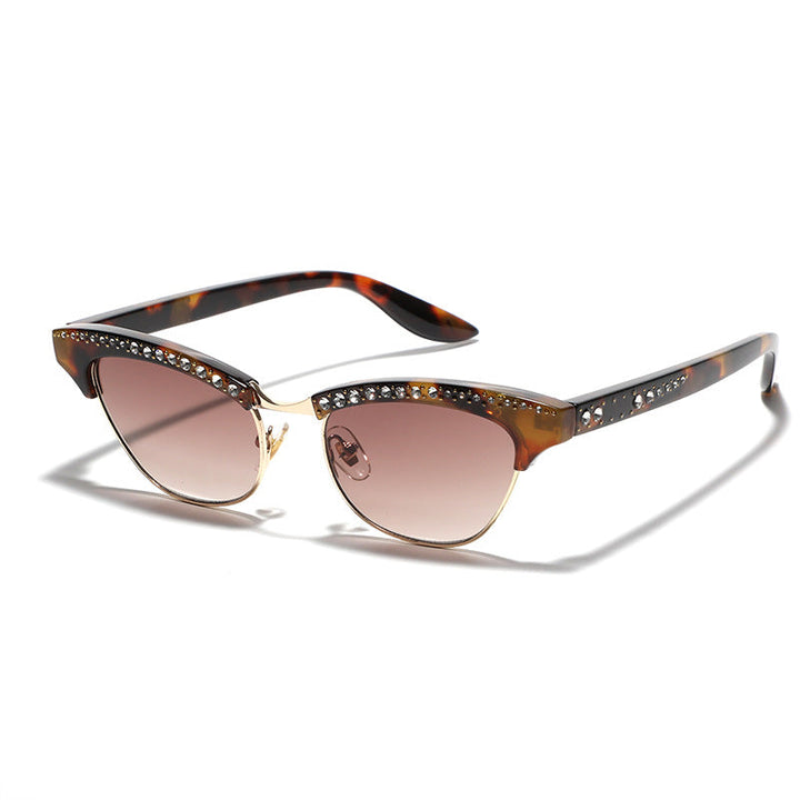 Women's Cat Eye Glasses with Elegant Glitter Details Kalsten