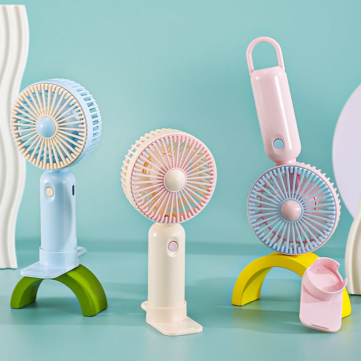 Unisex Portable Hand Fan with Flexible Stand Kalsten