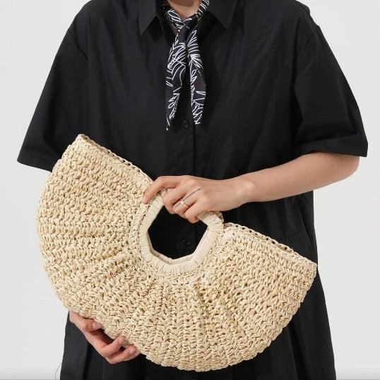 Designer Bast handbag with unique cut Kalsten
