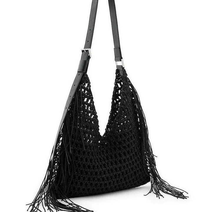 Macrame Hobo Bag with Fringes and Robust Design Kalsten