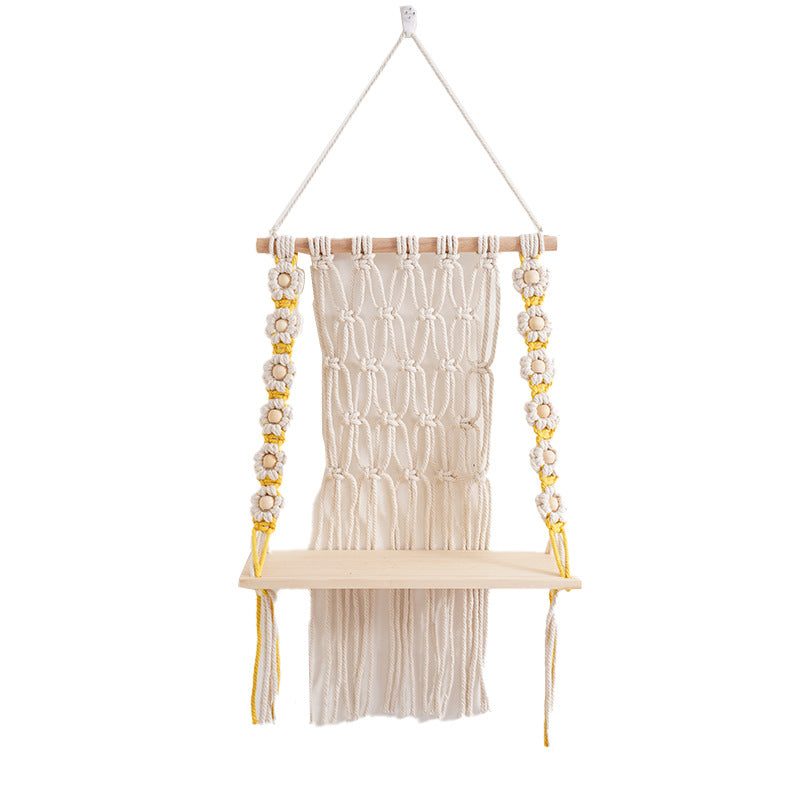 Decorative Macramé Swing Shelf Acalora