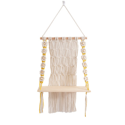 Decorative Macramé Swing Shelf Acalora