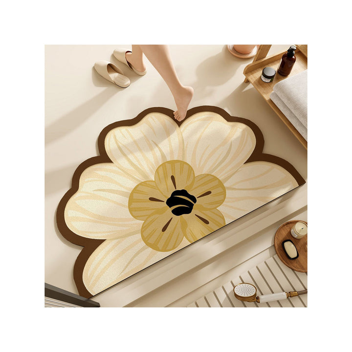 Floral Pattern Bath Mat Kalsten