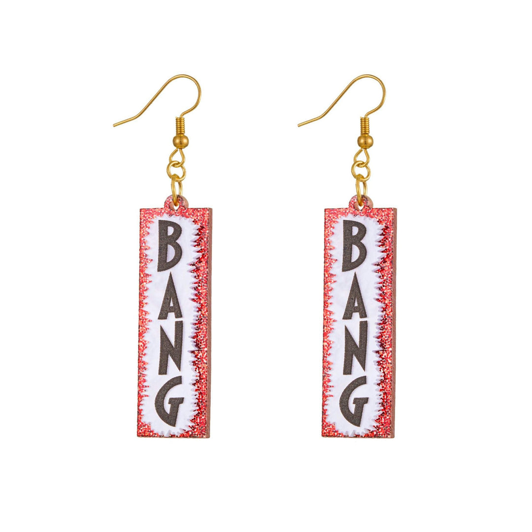 Quirky Word-Inspired Dangle Earrings Kalsten