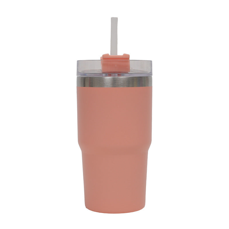 Women's Thermo Drinking Cup with Ergonomic Handle and Practical Straw Kalsten
