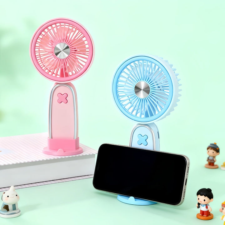 Women's Portable USB Fan with Rotatable Head and Charging Function Kalsten