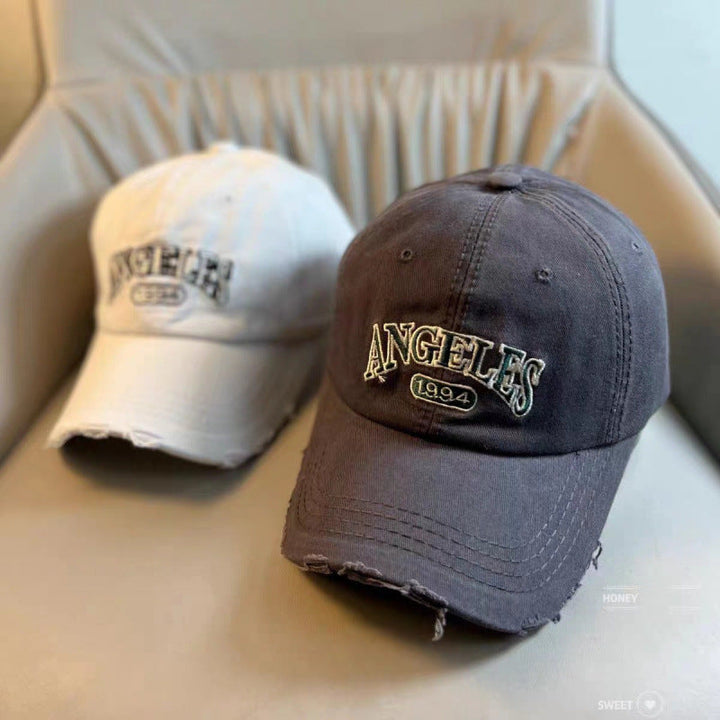 Women's Distressed Vintage-Style Adjustable Baseball Cap Kalsten