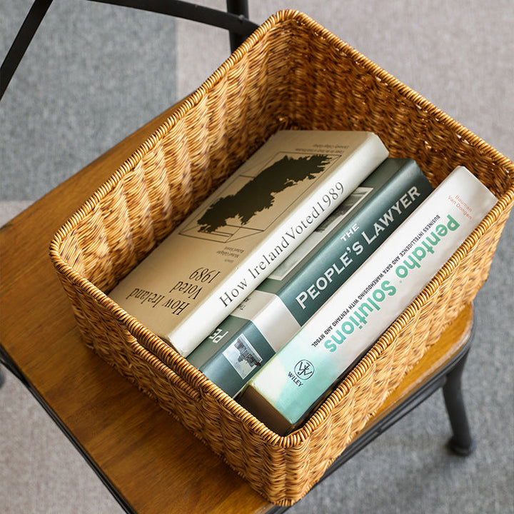 Premium Handwoven Square Storage Basket Kalsten