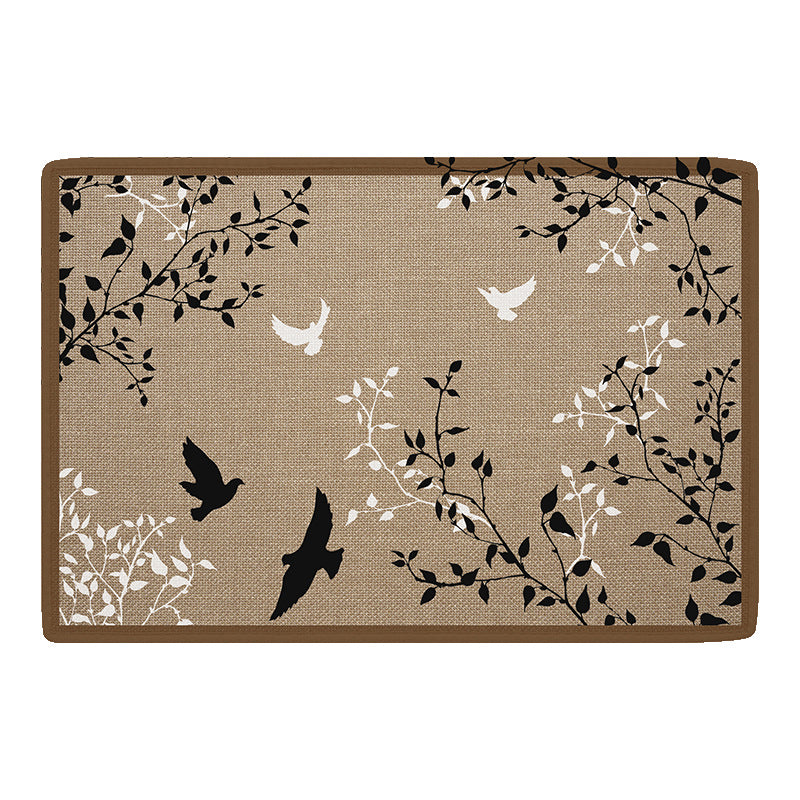Decorative Floral Area Mat Kalsten