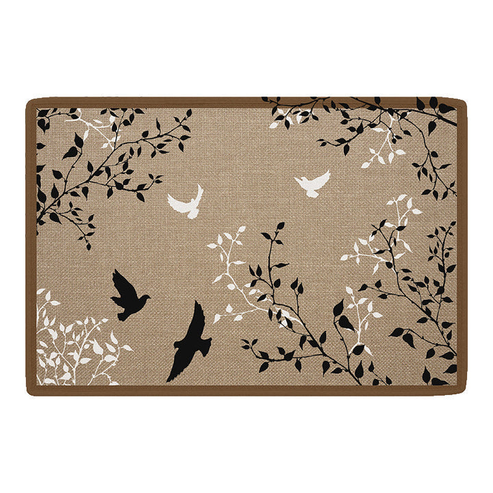 Decorative Floral Area Mat Kalsten