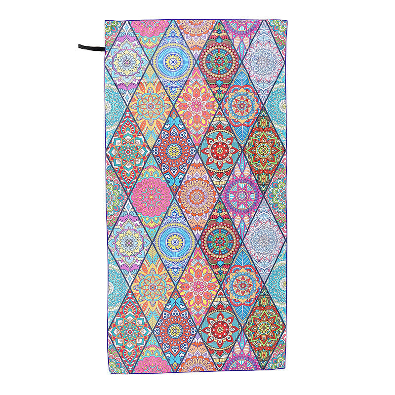 Beach towel with artistic mandala design Kalsten