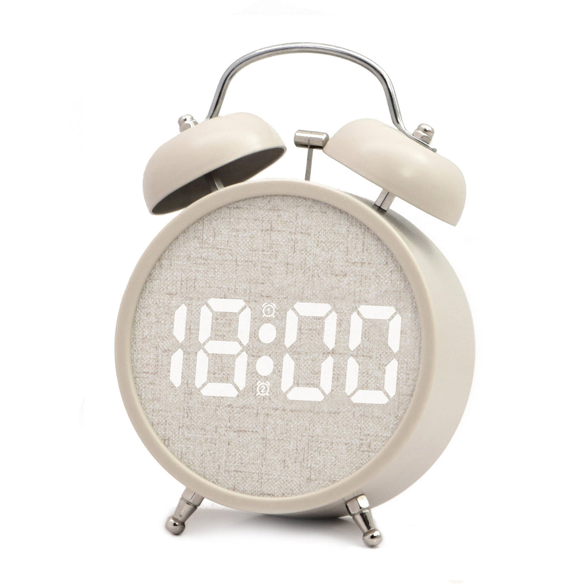 Digital Alarm Clock in Modern Design with Large LED Display