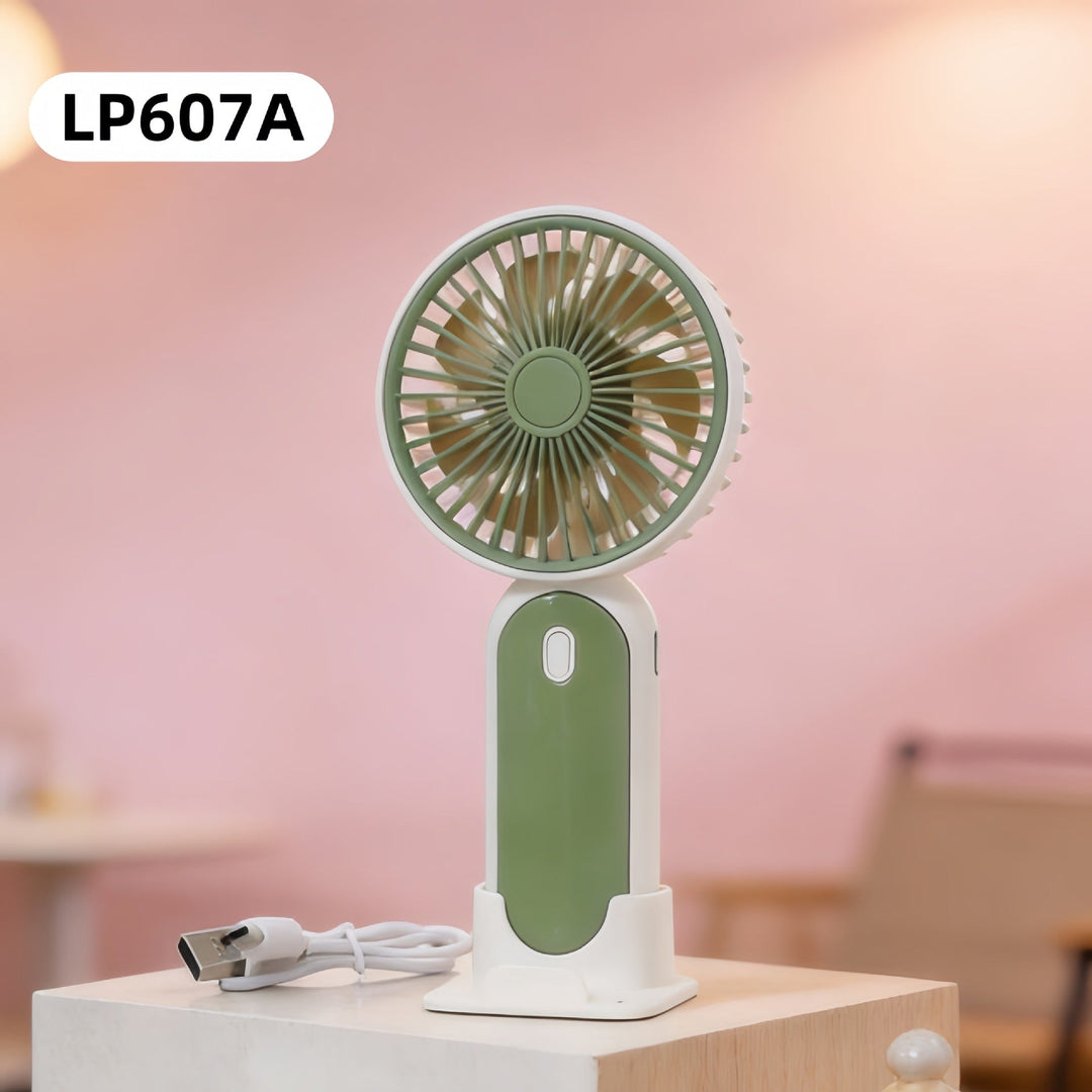 Ladies portable mini fan with USB connection and ergonomic design Kalsten