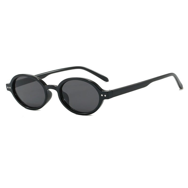 Ladies fashionable oval-shaped sunglasses with fancy frame Kalsten