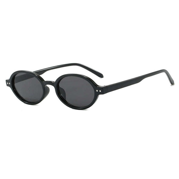 Ladies fashionable oval-shaped sunglasses with fancy frame Kalsten