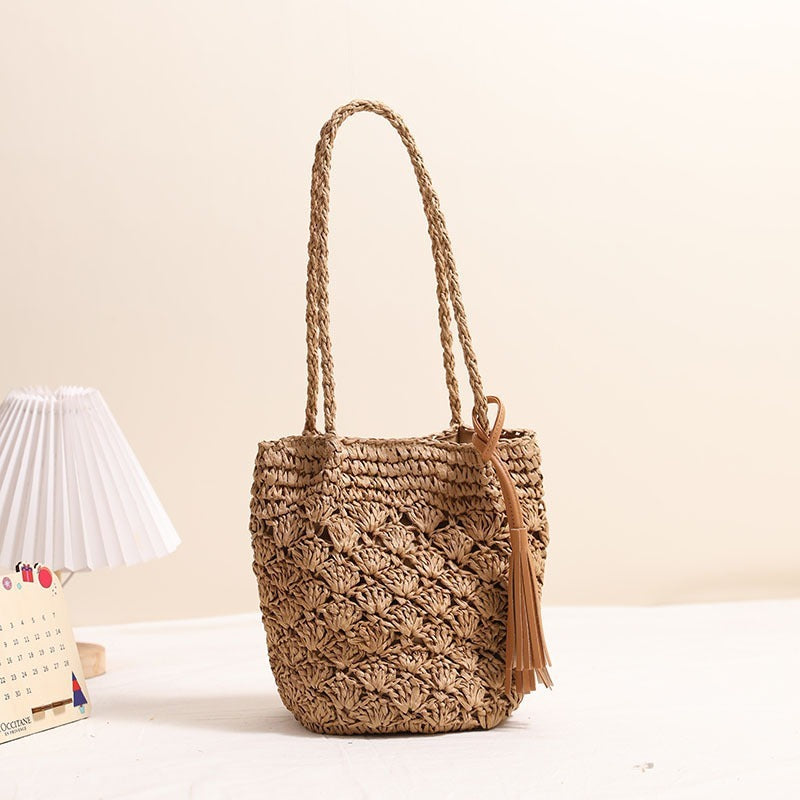 Hand-knotted macrame shoulder bag Kalsten