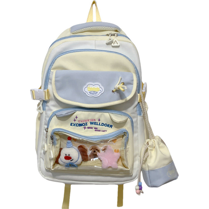Multi-Compartment Transparent Travel School Backpack Kalsten