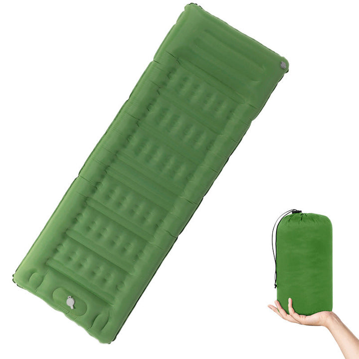Inflatable sleeping mat with comfort and insulation mechanism Kalsten