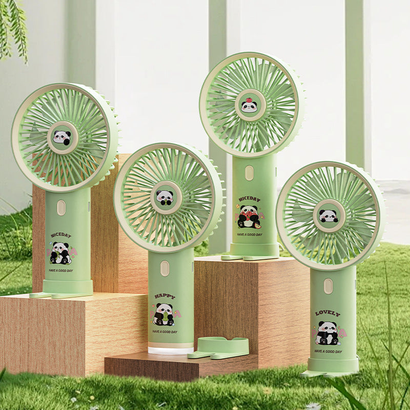 Women Portable Handheld Fan with Cute Panda Design Kalsten