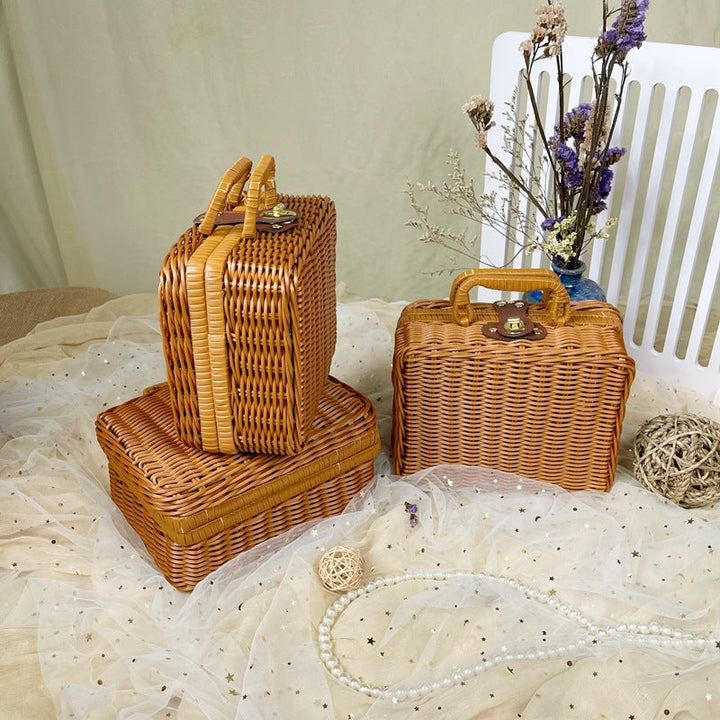 Women braided cosmetic and storage case Kalsten