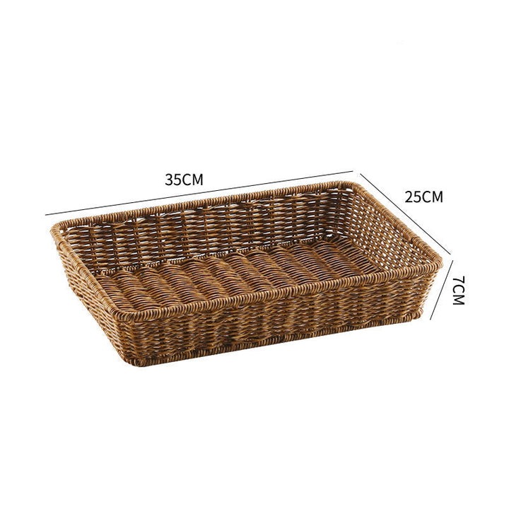 Handwoven Rectangular Storage Tray Kalsten