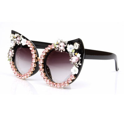 Women's Cat-Eye Sunglasses with Sparkling Gemstones Kalsten