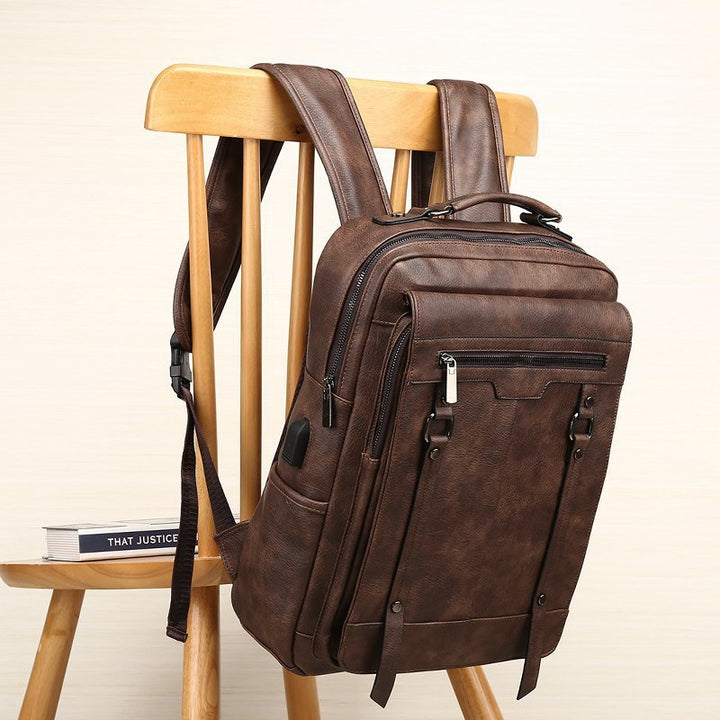 Premium Vintage Leather Backpack Kalsten