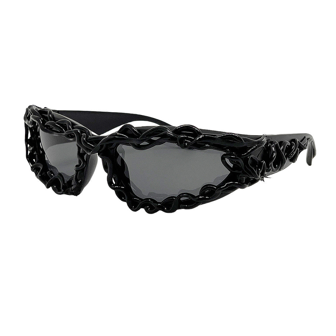 Women's extravagant design sunglasses with creatively structured frame Kalsten