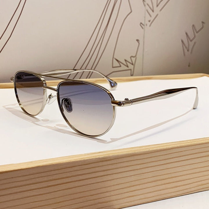 Men's Vintage-Inspired Round Frame Sunglasses Kalsten