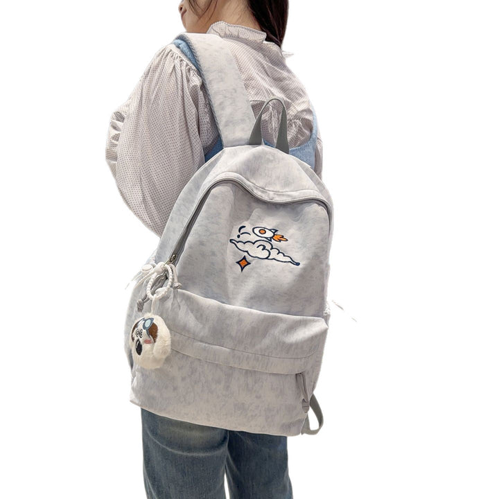 Fashionable backpack with artistic embroidery design Kalsten