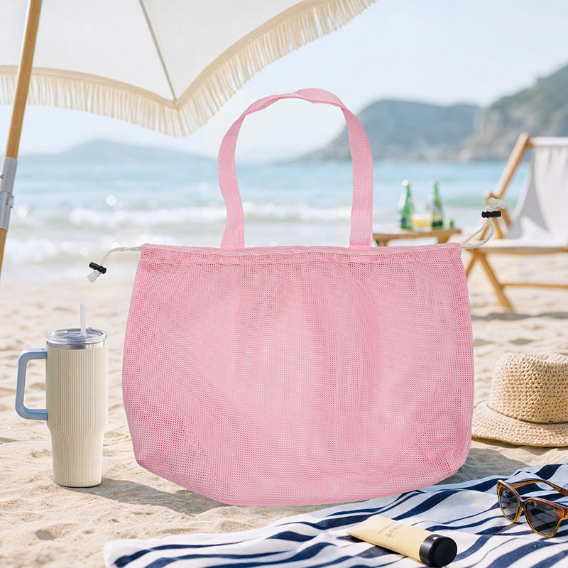 Versatile Beach Bag In Airy Mesh Design Kalsten