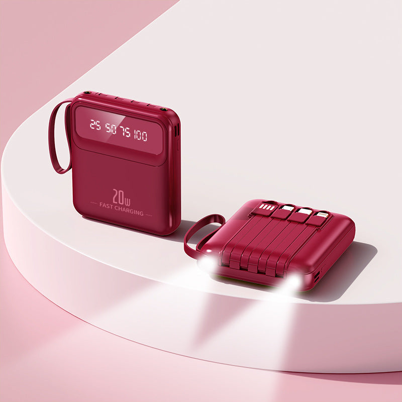 Portable power bank with multifunctional fast charging capability and digital display Kalsten