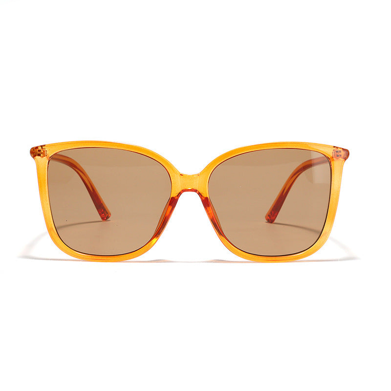 Ladies Cat-Eye Sunglasses with Luxurious Transparent Frame and UV Protection Kalsten