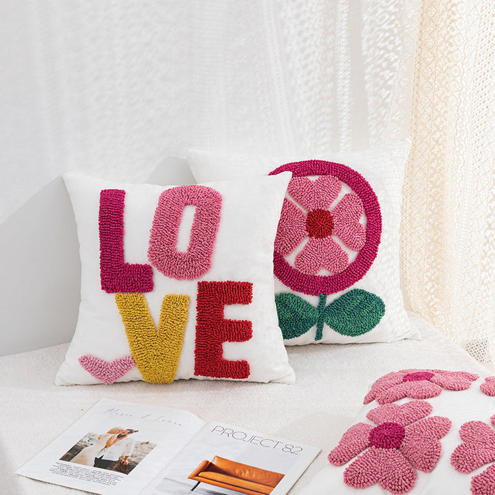 Women Decorative Pillowcase with Heart Pattern Kalsten