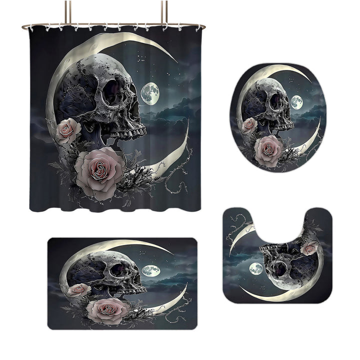 Artistic Skull Themed Bathroom Set Kalsten