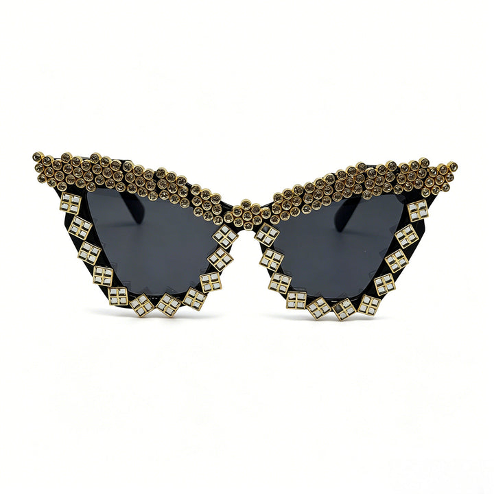 Women's Designer Sunglasses with Glamorous Crystal-Embellished Frame Kalsten