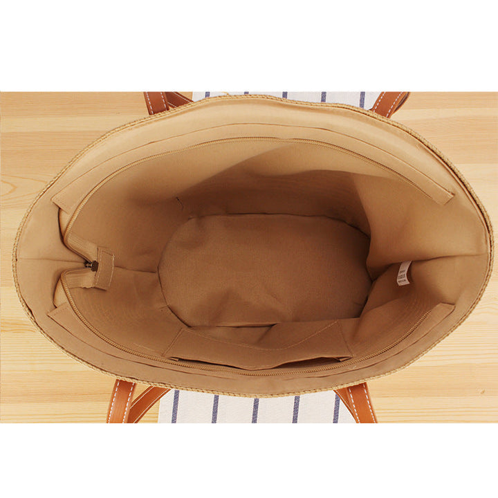 Beach bag with modern stripe design Kalsten