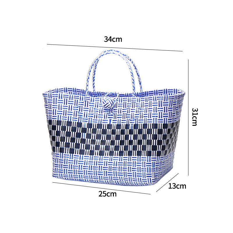 Large Capacity Woven Shopping Tote Kalsten