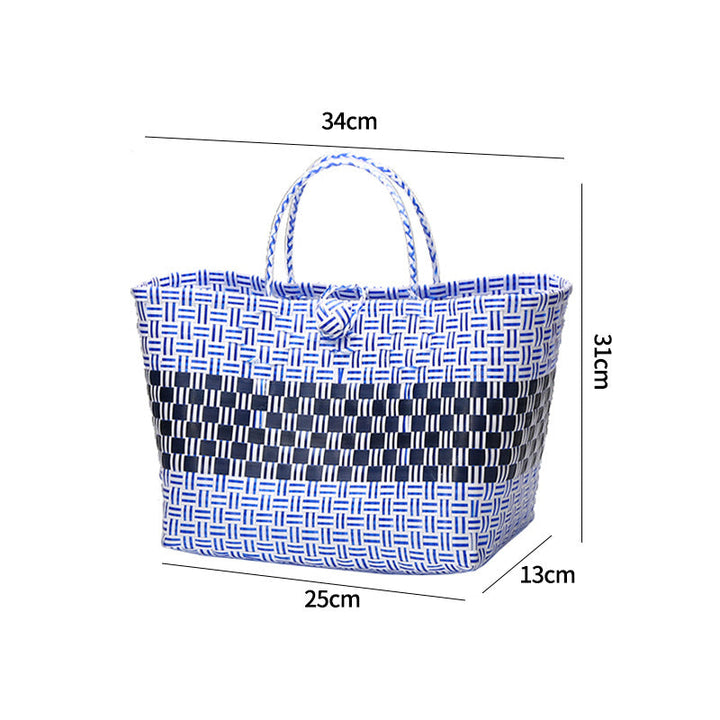 Large Capacity Woven Shopping Tote Kalsten
