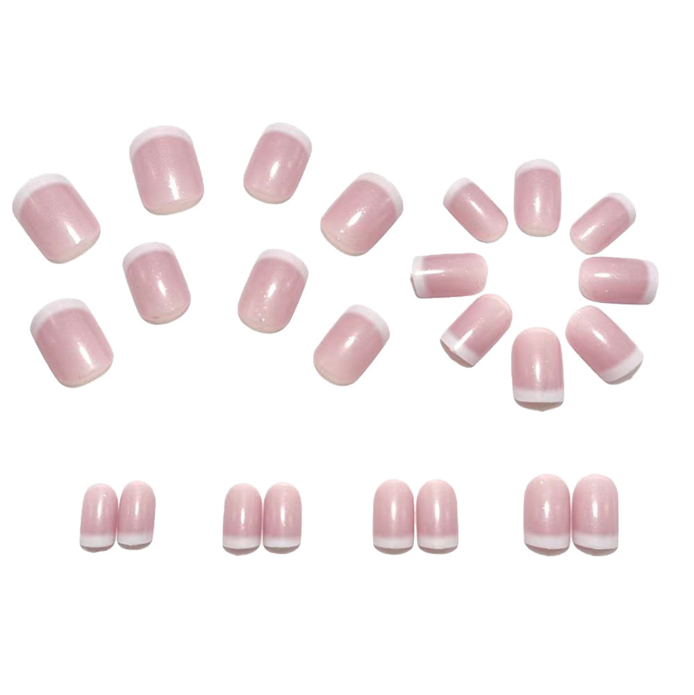 Artificial Nails in Elegant French Tip Style Kalsten