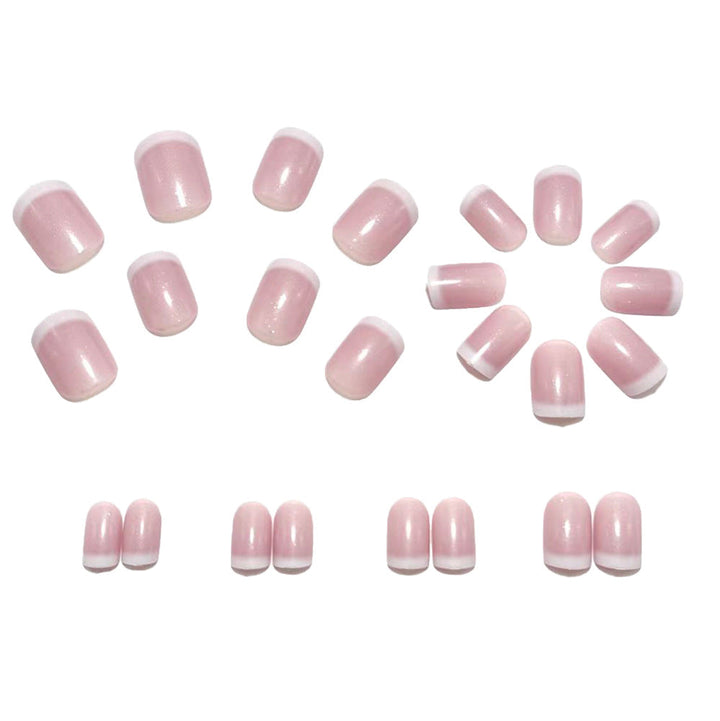 Artificial Nails in Elegant French Tip Style Kalsten