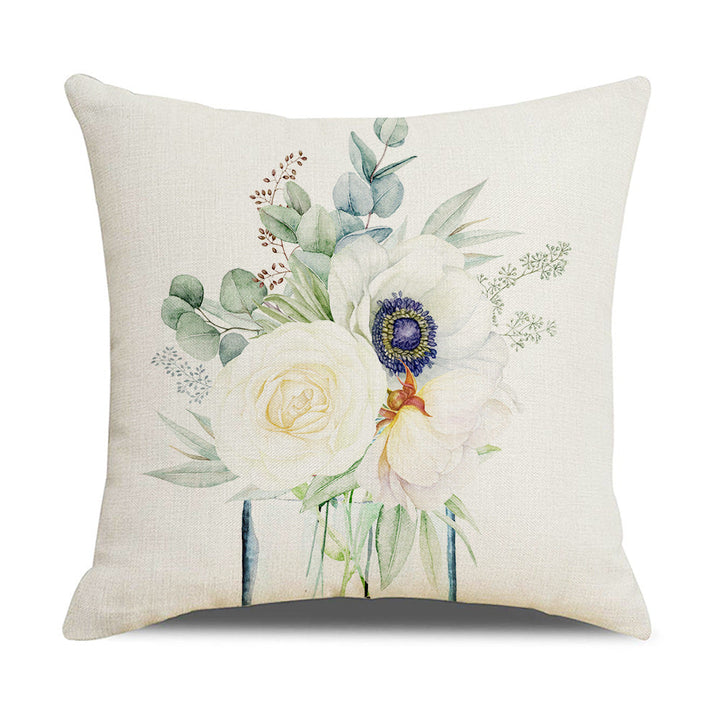 Women's Elegant Cushion Cover with Floral Designs Kalsten
