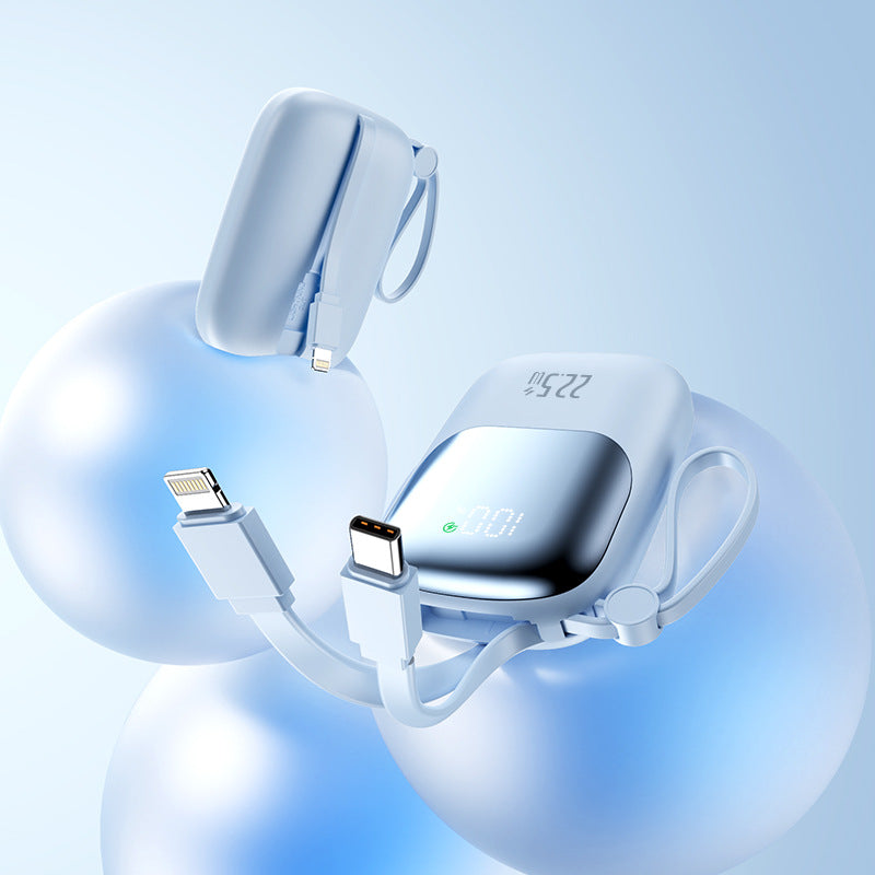 Portable power bank with integrated charging port and LED display Kalsten