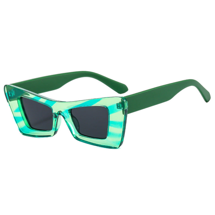 Ladies eye-catching designer sunglasses with modern prism frame Kalsten