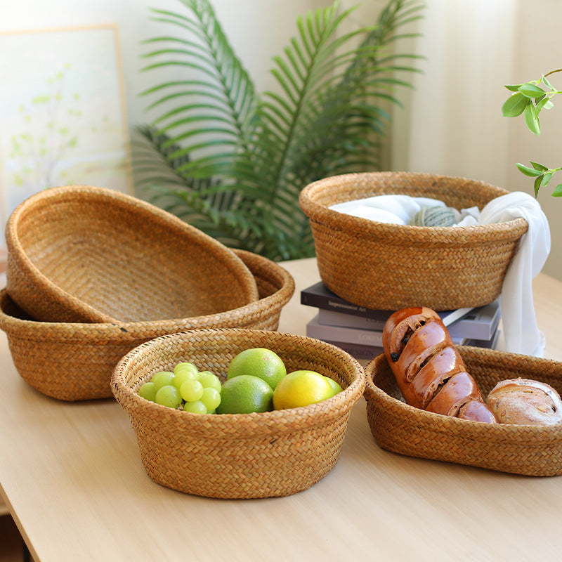Natural Woven Serving Basket Kalsten